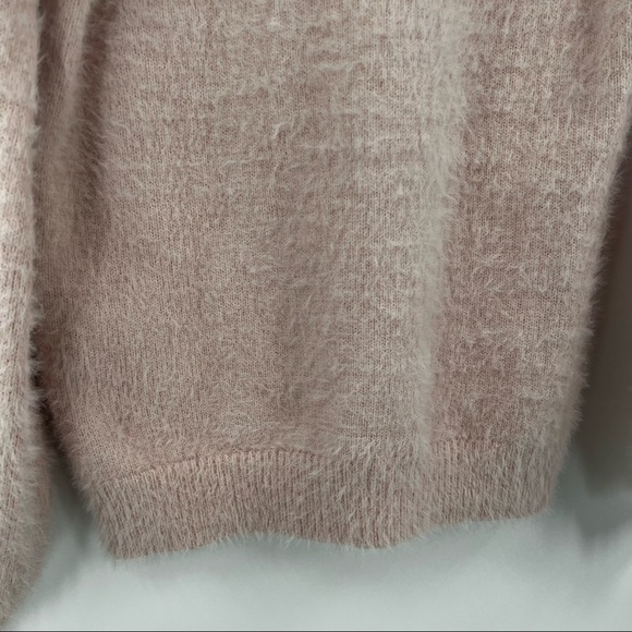 static pink long sleeve sweater blouse top size - Picture 9 of 12